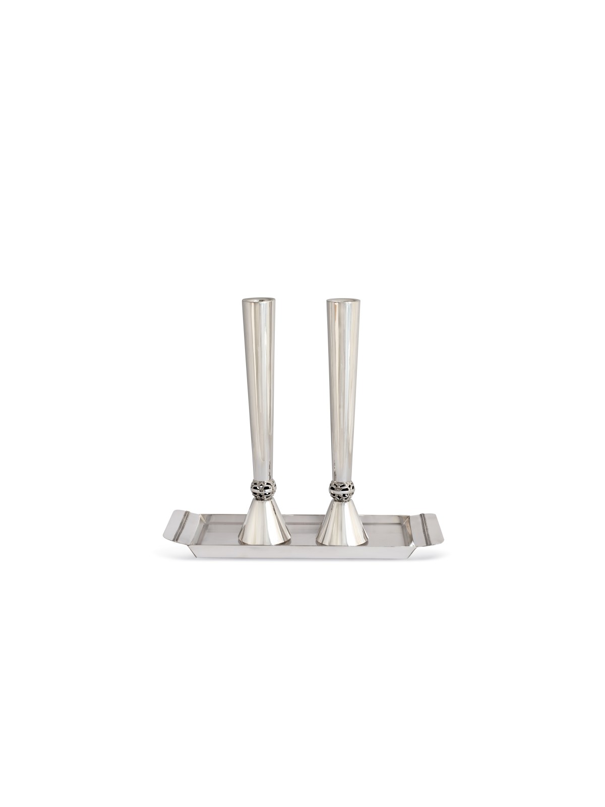 Candlesticks Set for Shabbat with Filigree Inspire , Modern Candlestic