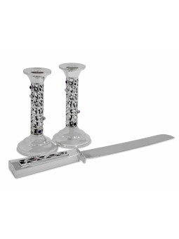 Nature Inspired Candlesticks Made of 925 Sterling  , Sterling Silver C