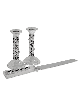 Chandeliers inspirés de la nature en argent sterling 925, argent sterling C