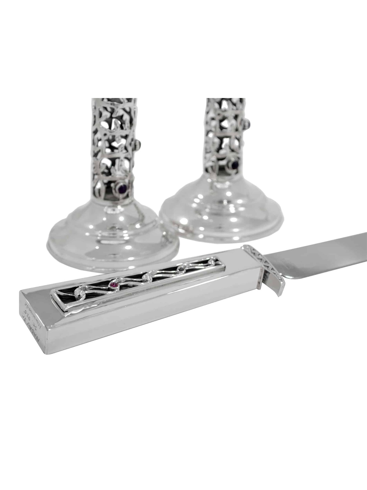 Nature Inspired Candlesticks Made of 925 Sterling  , Sterling Silver C