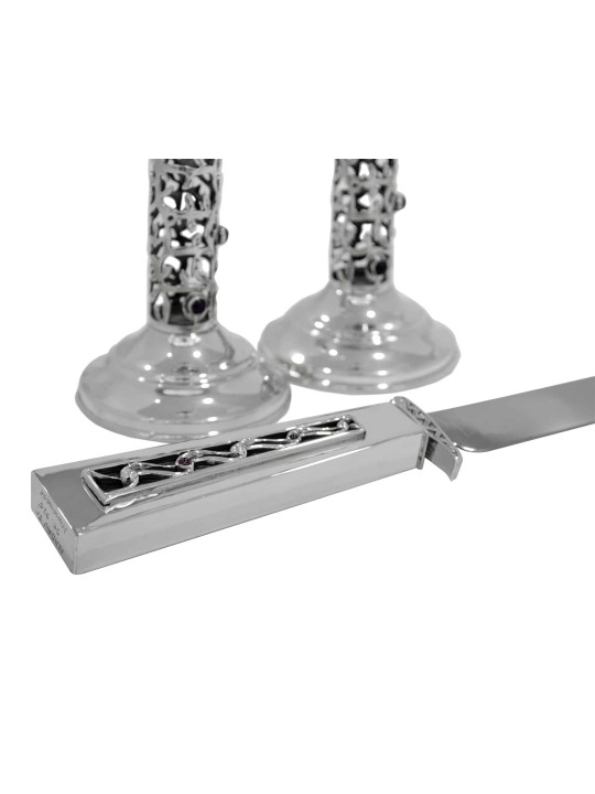 Nature Inspired Candlesticks Made of 925 Sterling  , Sterling Silver C