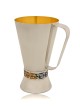 Tasse de lavage en argent avec émail coloré, tasses de lavage modernes, Israël