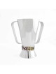 Tasse de lavage en argent avec émail coloré, tasses de lavage modernes, Israël