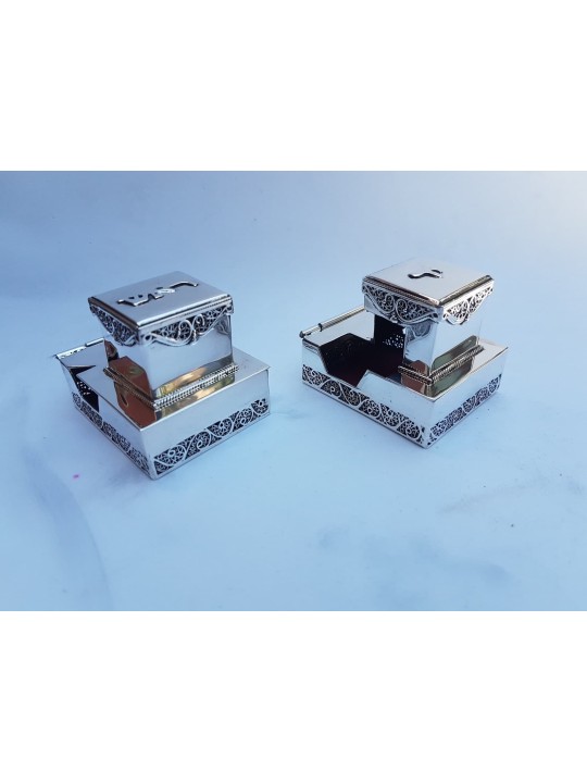 Boîte Tefillin en filigrane en argent sterling sur mesure, Tefillin et Tefi