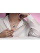 Collier émaillé Chai décoré en or 14 carats de taille géante, ajouter une chaîne 14 carats, I