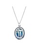 Collier émaillé Chai décoré en or 14 carats de taille géante, ajouter une chaîne 14 carats, I