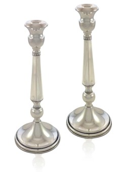 Ancient Design Sterling Silver Candlesticks , Sterling Silver Candlest