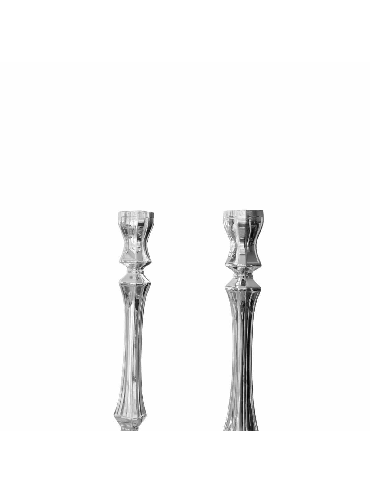 Tall Sterling Silver Shabbat Candlesticks , Passover Gifts , Israeli J