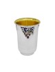Grapes Design Silver Kiddush Cup Set , Coupes de Kiddush modernes , Israélien J