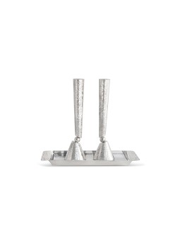 Grands chandeliers martelés modernes en argent sterling, argent sterling C