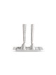 Grands chandeliers martelés modernes en argent sterling, argent sterling C