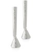 Grands chandeliers martelés modernes en argent sterling, argent sterling C