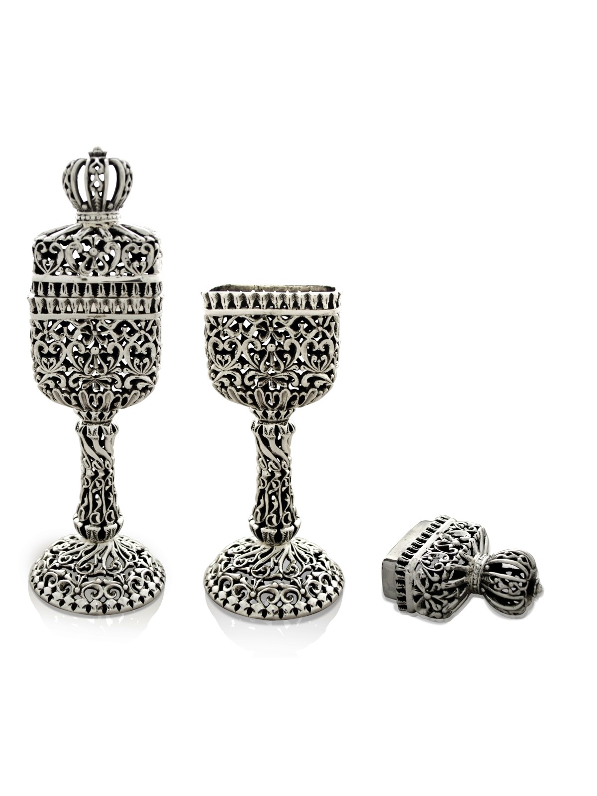 Royal Sterling Silver Besamim Havdalah Set , Tu B'Av Gifts , Israeli J