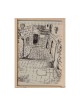 YehuditsArt Sketch Print of Narrow Alleyw... | Jewish Gift from Israel