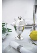 Boîte Etrog en argent sterling avec motif reflets, cadeaux Tu B'Av, est