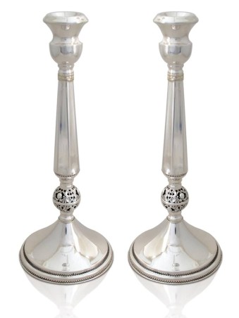chandeliers vintage en argent sterling forme octogonale, cadeaux de Pâque,