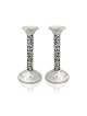 Grands chandeliers en argent sterling avec nature ins, argent sterling C