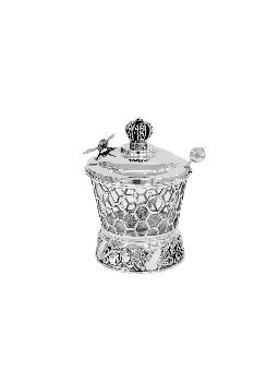 Nature Honeycomb Shape Honey Dish From Sterling Si , Tu B'Av Gifts , I