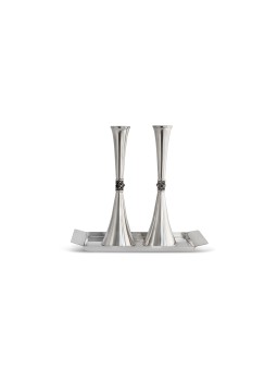 Large Sterling Silver Candlesticks with Eilat Ston , Sterling Silver C