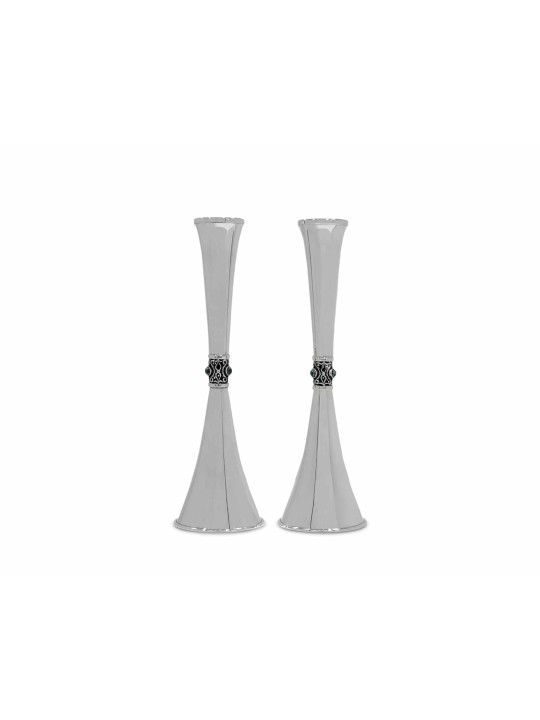 Large Sterling Silver Candlesticks with Eilat Ston , Sterling Silver C