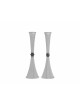 Large Sterling Silver Candlesticks with Eilat Ston , Sterling Silver C