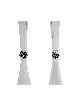 Large Sterling Silver Candlesticks with Eilat Ston , Sterling Silver C