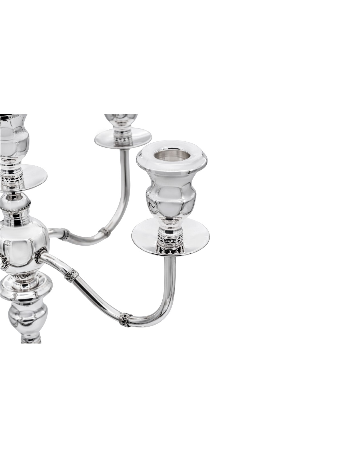 Candélabre à l’ancienne en argent sterling avec Fili, cadeaux de Pâque,
