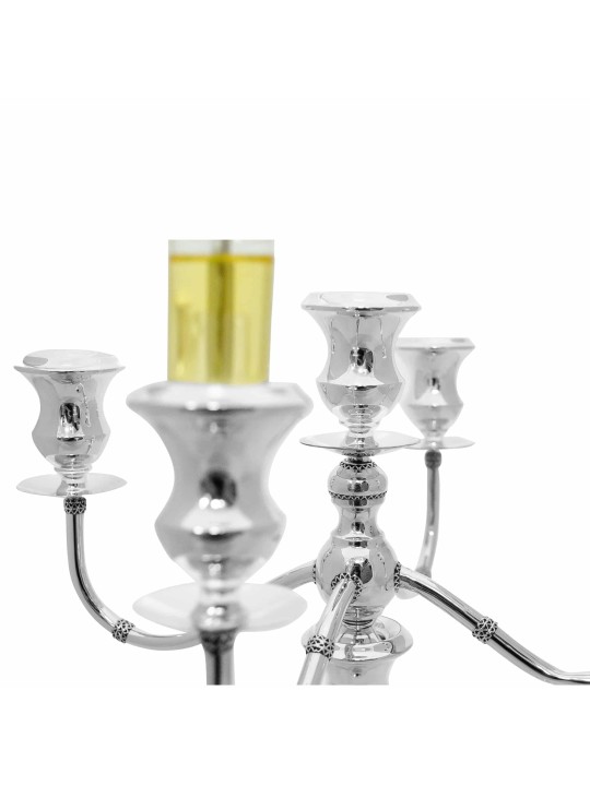 Candélabre à l’ancienne en argent sterling avec Fili, cadeaux de Pâque,