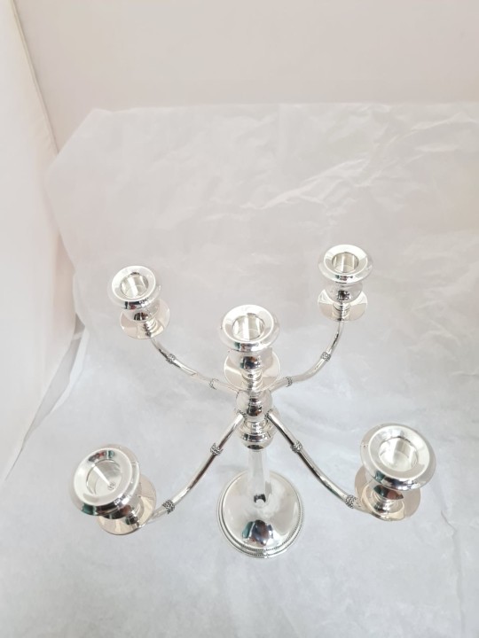 Candélabre à l’ancienne en argent sterling avec Fili, cadeaux de Pâque,