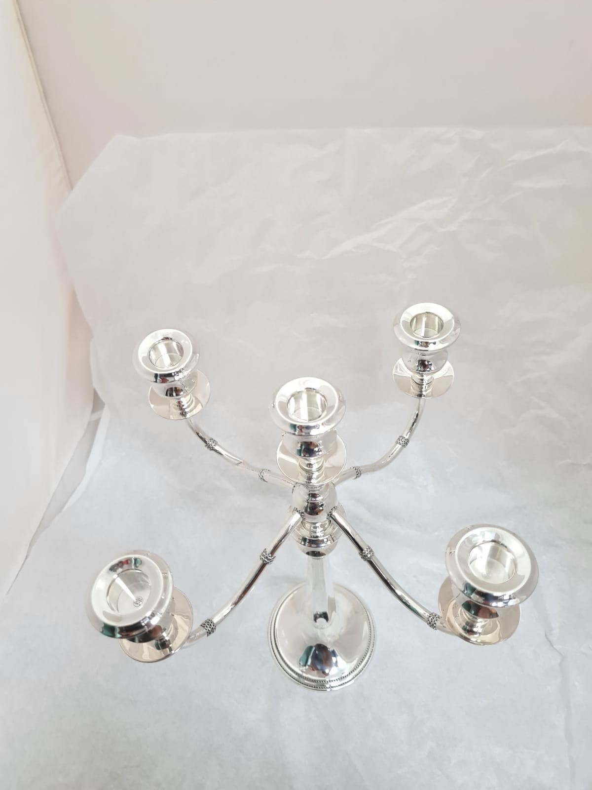 Candélabre à l’ancienne en argent sterling avec Fili, cadeaux de Pâque,