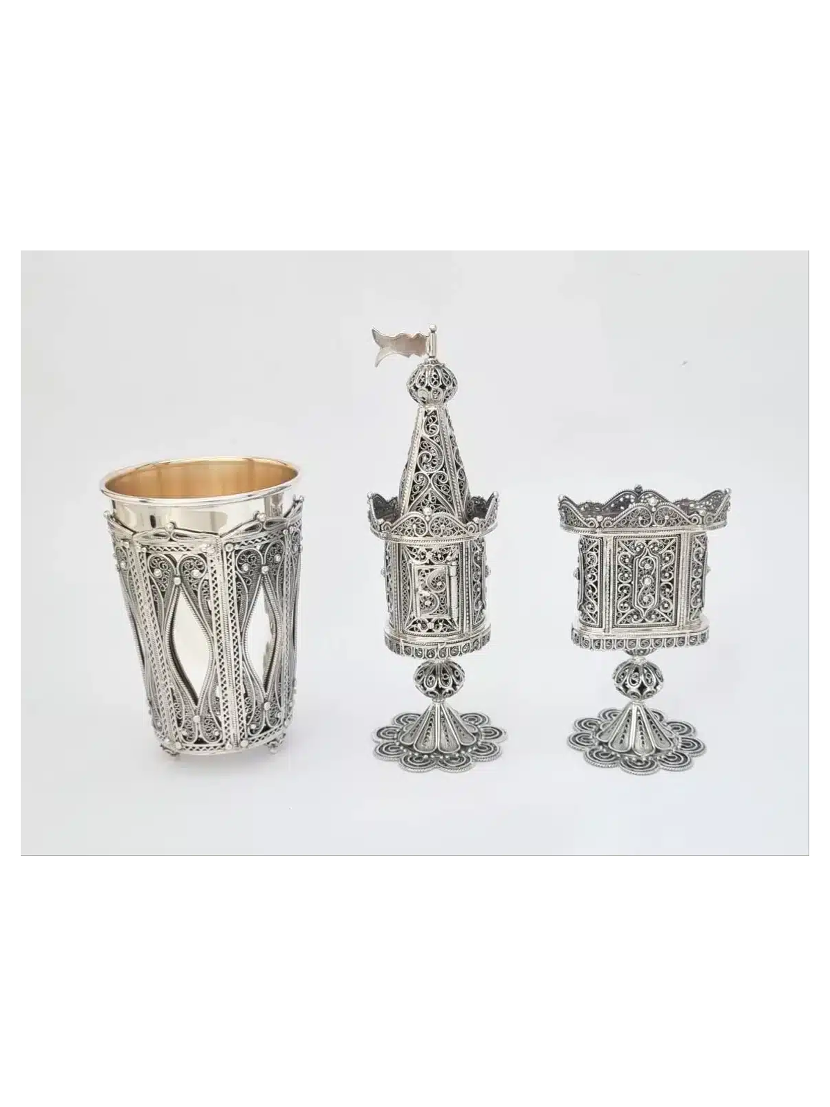 Extraordinary Filigree Havdalah Set From Pure Silv , Tu B'Av Gifts , I