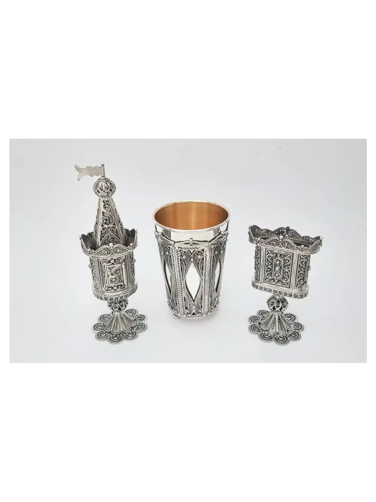 Extraordinary Filigree Havdalah Set From Pure Silv , Tu B'Av Gifts , I