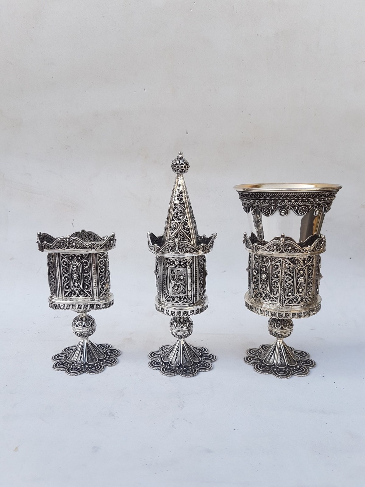 Sterling Silver Exclusive Decorated Filigree Havda , Tu B'Av Gifts , I