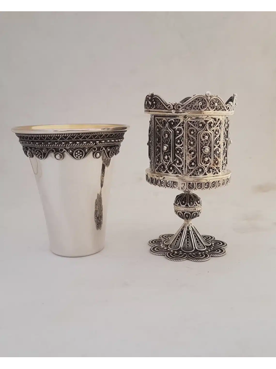 Sterling Silver Exclusive Decorated Filigree Havda , Tu B'Av Gifts , I