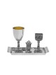 Traditional Decorated Sterling Silver Havdalah Set , Tu B'Av Gifts , I