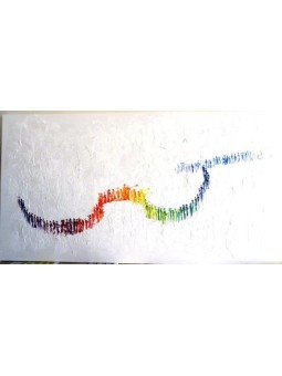 Peinture abstraite unique de violon - Pour une musique L, Résumé juif A