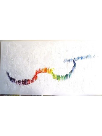 Peinture abstraite unique de violon - Pour une musique L, Résumé juif A