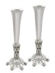 One-of-a-Kind Floral Sterling Silver Candlesticks , Sterling Silver Ca