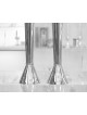 Grand beau chandelier lisse en argent sterling, argent sterling C