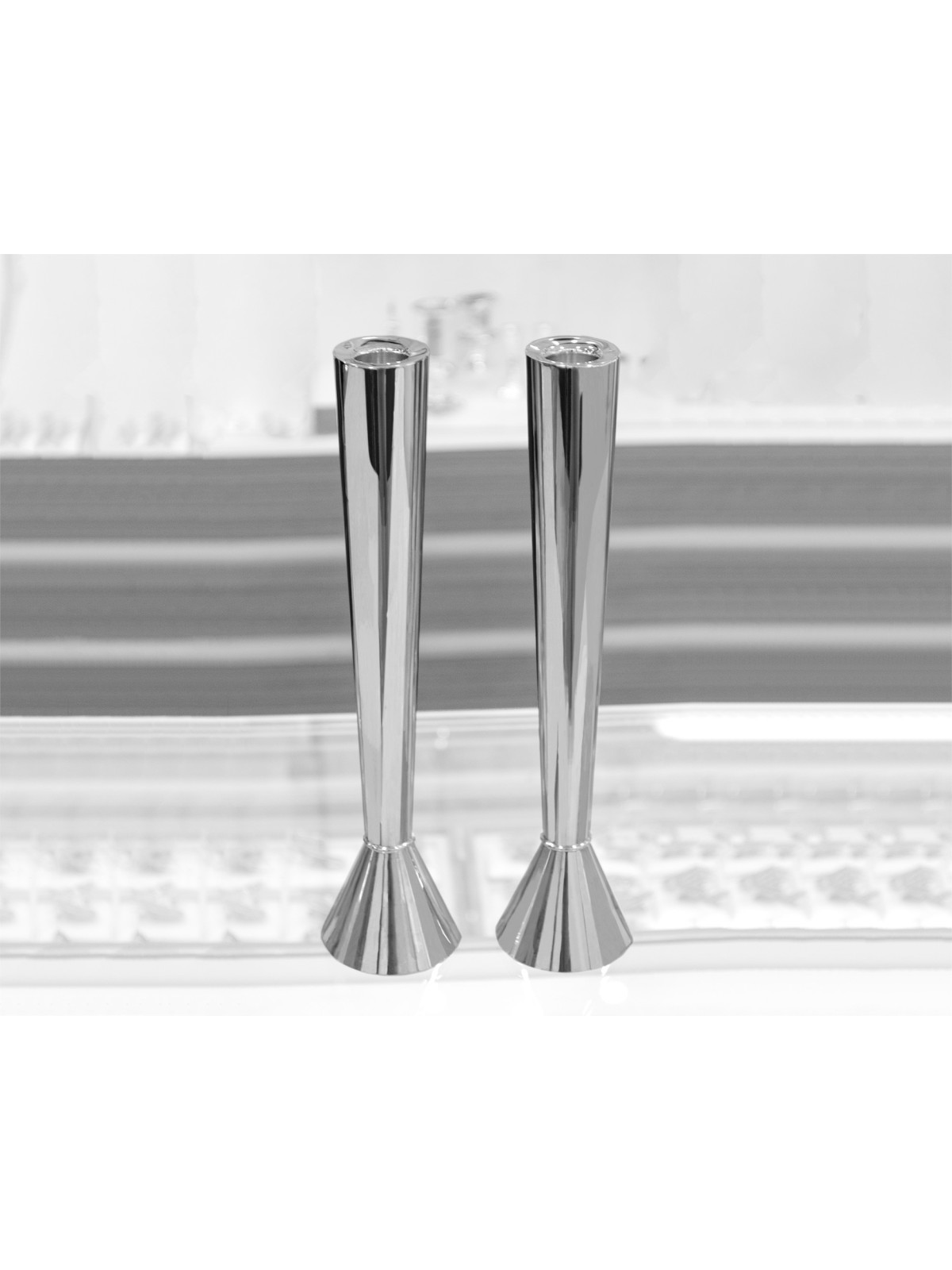 Grand beau chandelier lisse en argent sterling, argent sterling C