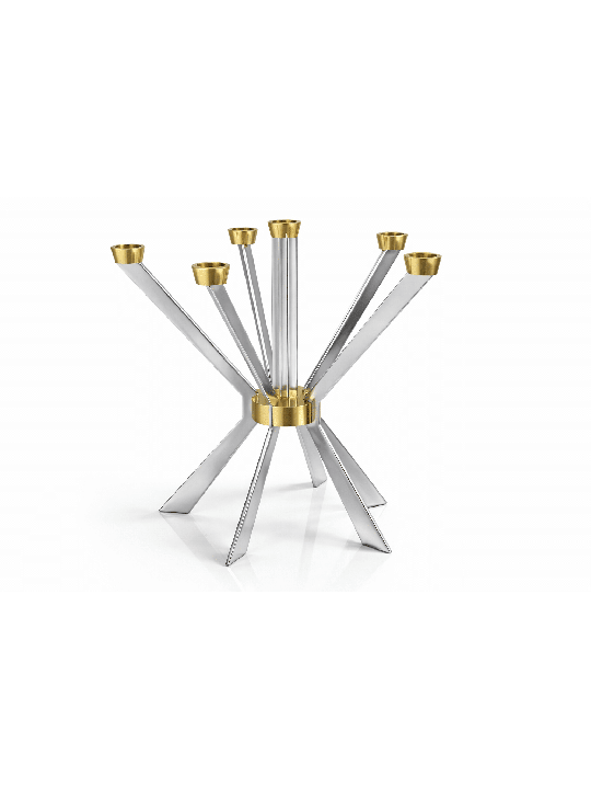 Giant Candelabra with Clean Lines and Bold Angles  , Extra Large Candl