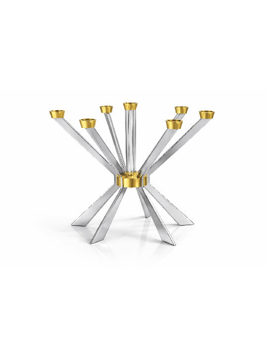 Giant Candelabra with Clean Lines and Bold Angles  , Extra Large Candl