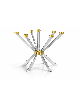 Giant Candelabra with Clean Lines and Bold Angles  , Extra Large Candl