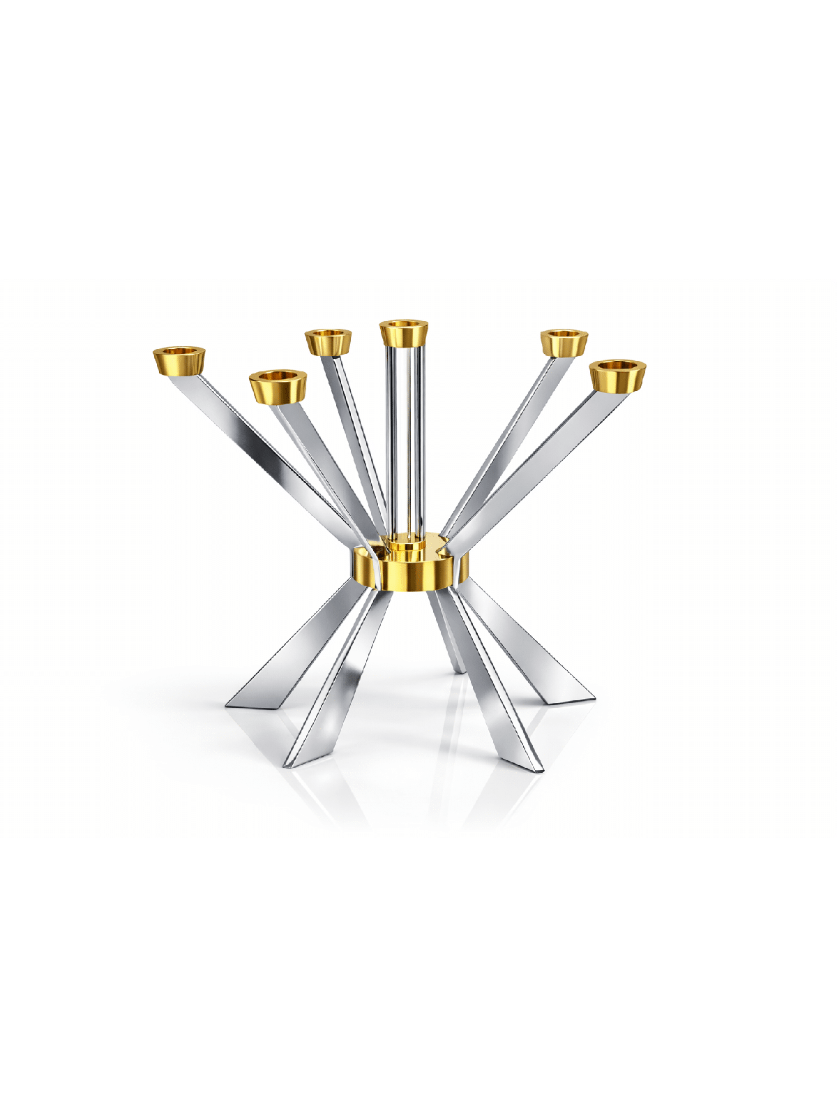Giant Candelabra with Clean Lines and Bold Angles  , Extra Large Candl