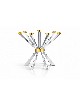 Giant Candelabra with Clean Lines and Bold Angles  , Extra Large Candl