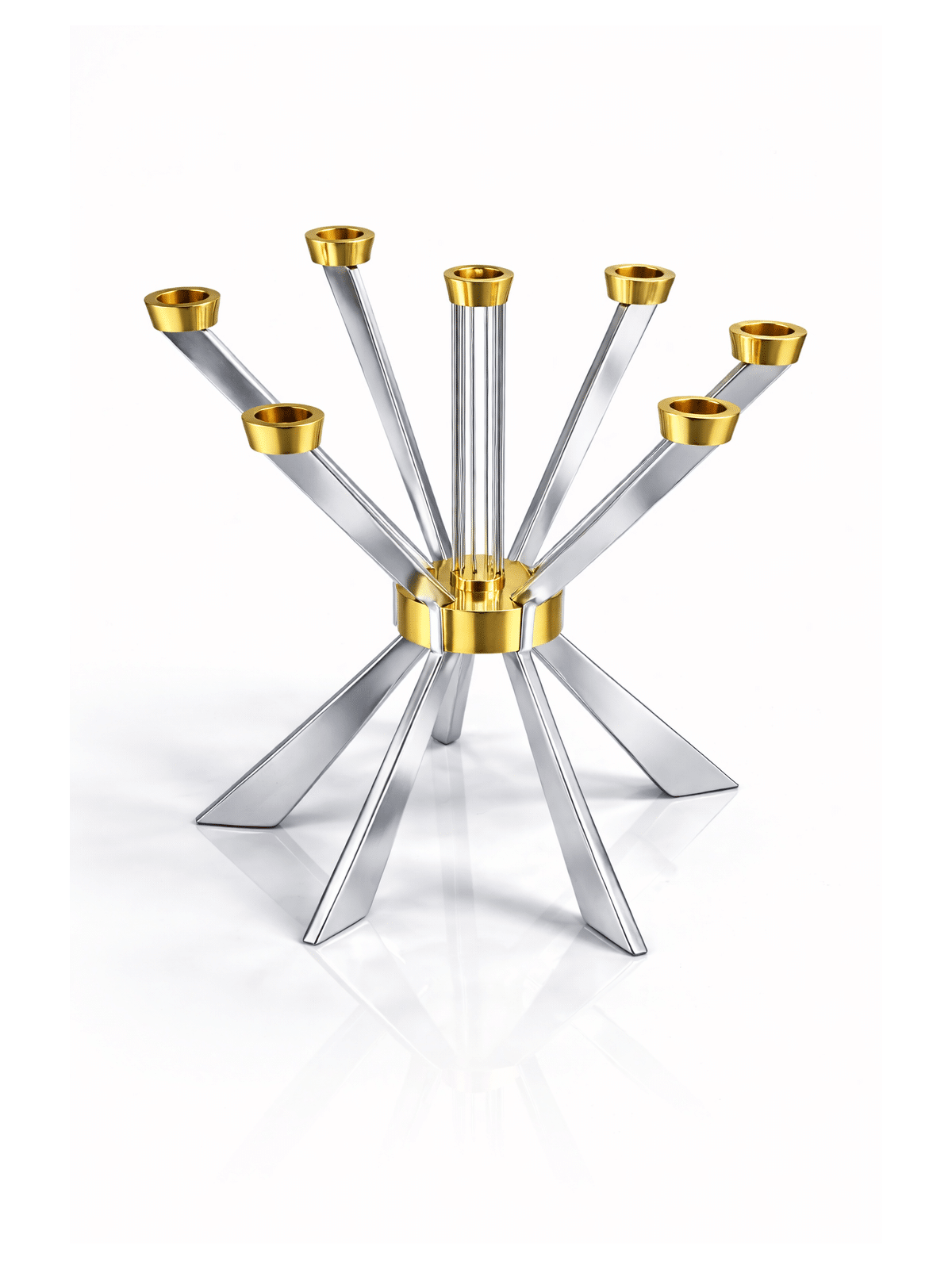 Giant Candelabra with Clean Lines and Bold Angles  , Extra Large Candl