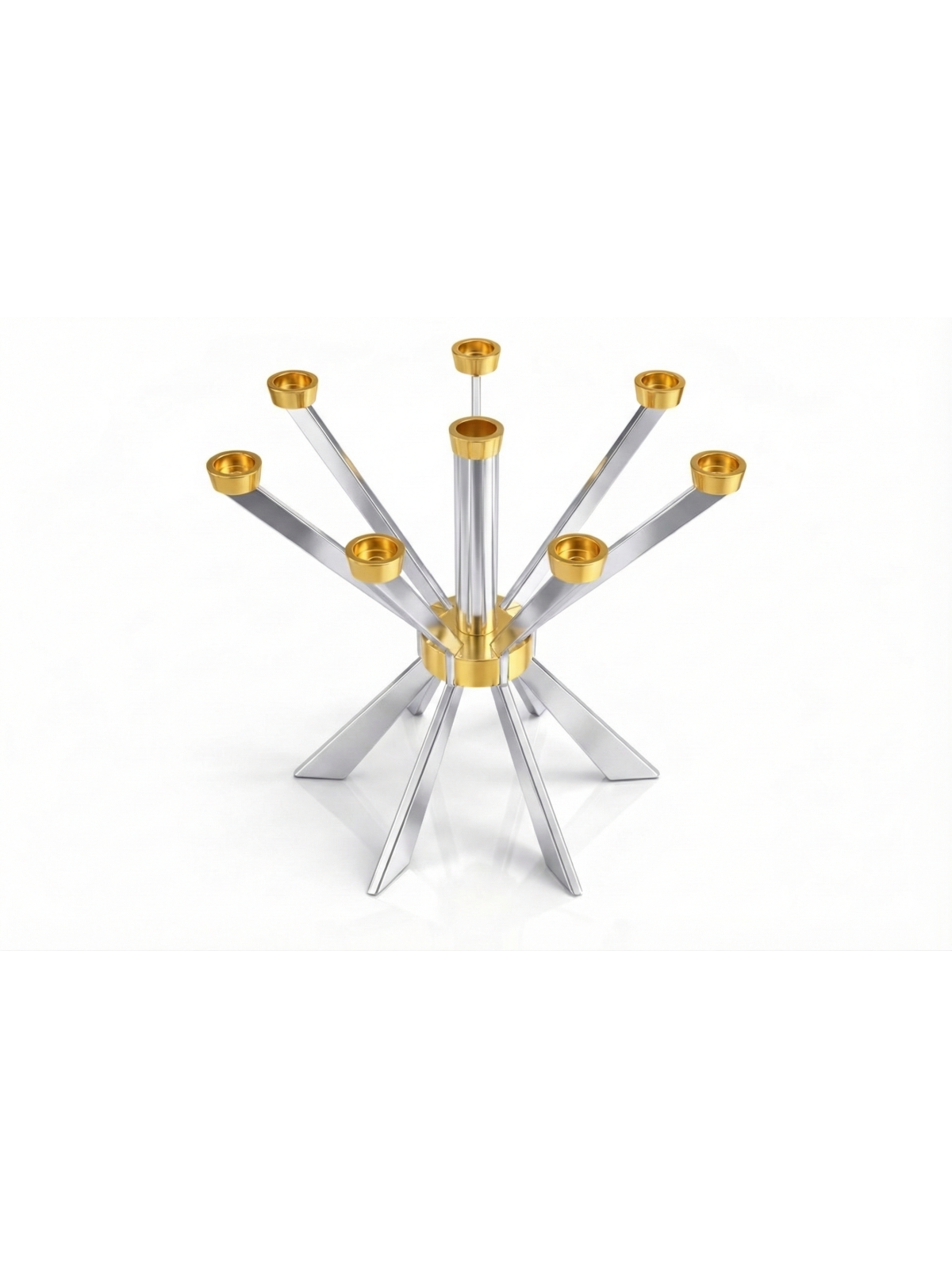 Giant Candelabra with Clean Lines and Bold Angles  , Extra Large Candl