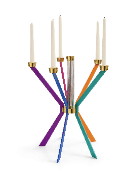 Big Size Starburst-Shaped Multicolored Candelabra  , Nature Candelabra