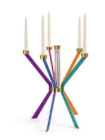 Big Size Starburst-Shaped Multicolored Candelabra  , Nature Candelabra