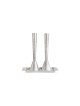 Large Silver Hammered Candlesticks and Tray , Sterling Silver Candlest